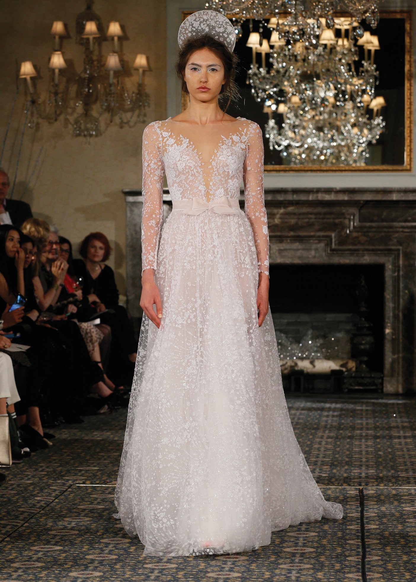 Mira Zwillinger Alluring Long Sleeve A Line Wedding Gown Mira Zwillinger S16 Nora