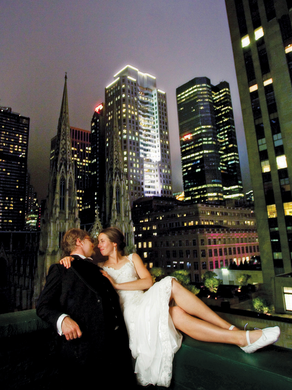 Milton Gil Photographers, Bride & Groom, Manhattan Glamour
