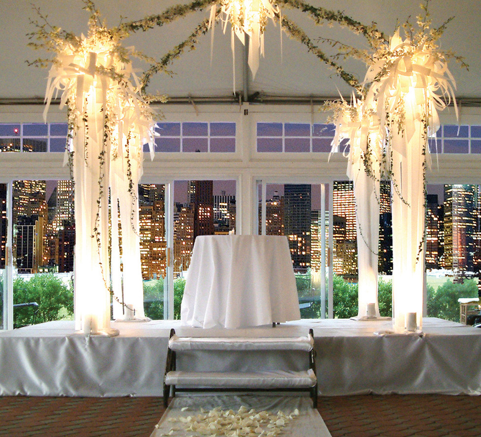 Liberty House, Wedding Ceremony with a Skyline View