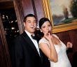 Nanina's in the Park, Bride & Groom with Cigars (Milton Gil Photographers)