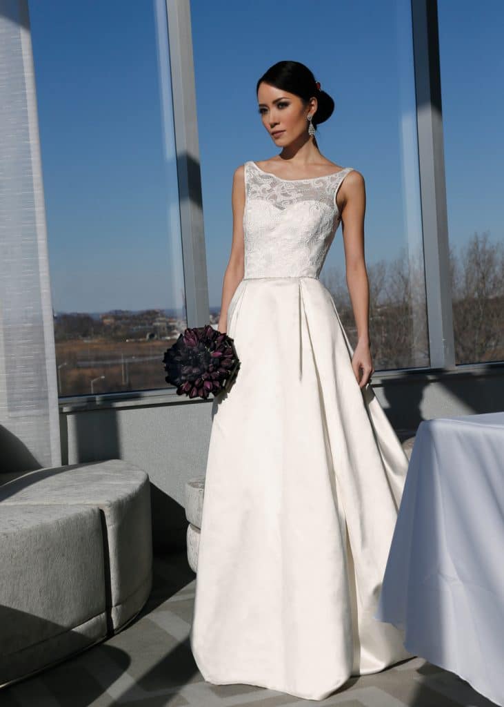 Gown: The Steven Birnbaum, Collection (Antonia, $3,600)