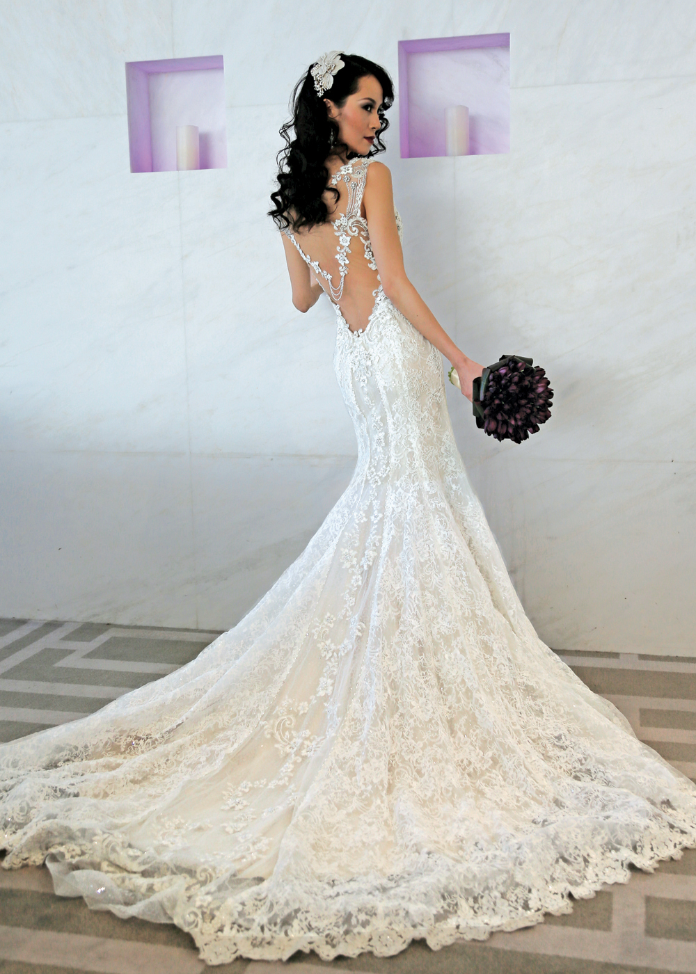 Open Back Long Rhinestone Prom Dress With Flattering Linear Design | 1-cheohanoi.vn