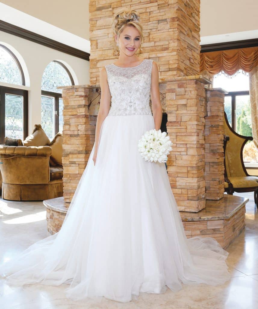 Oleg Cassini at David's Bridal (CV 745, $1158)