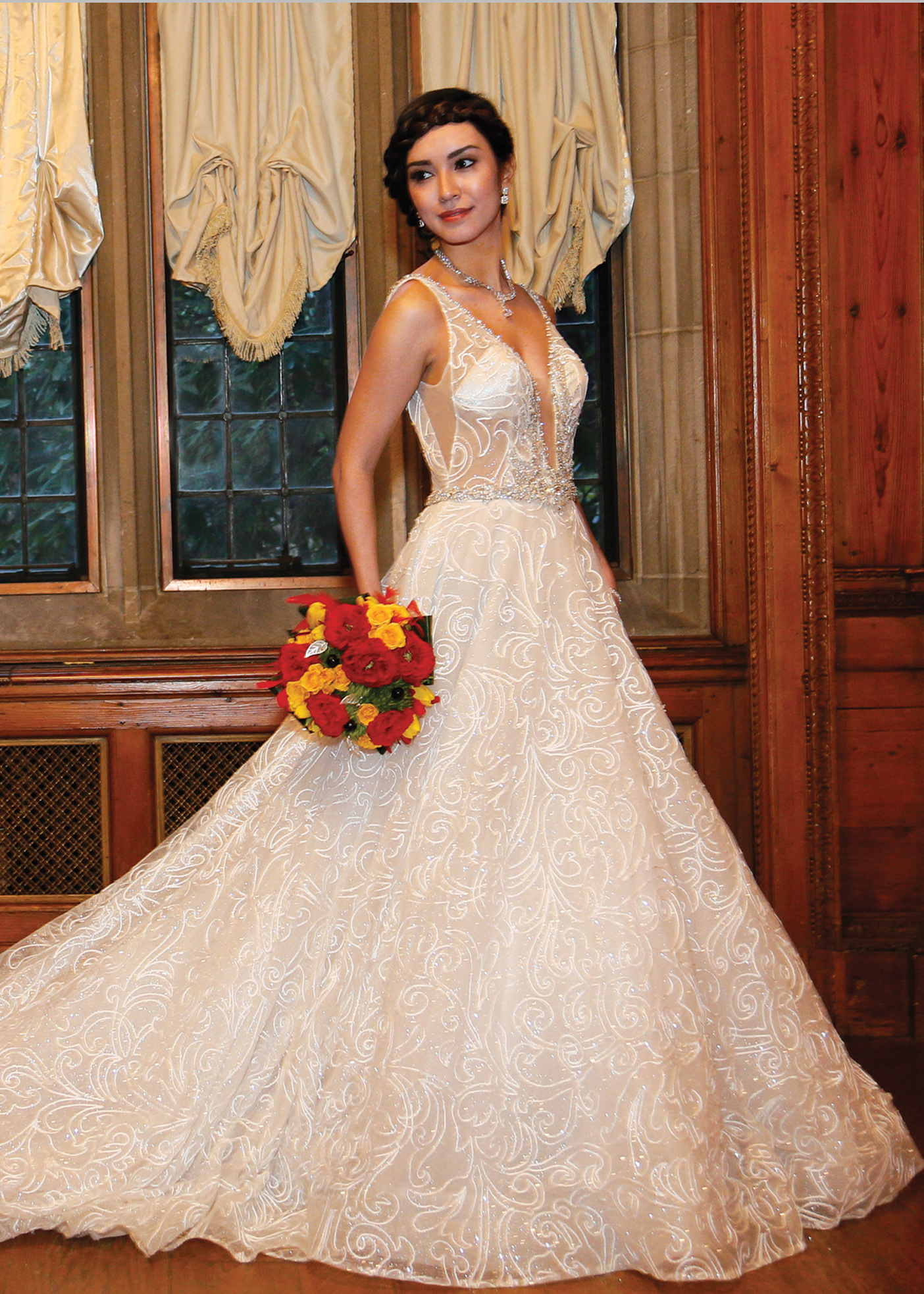 Glamorous Ballgown Wedding Dress by Eve of Milady NY, NJ