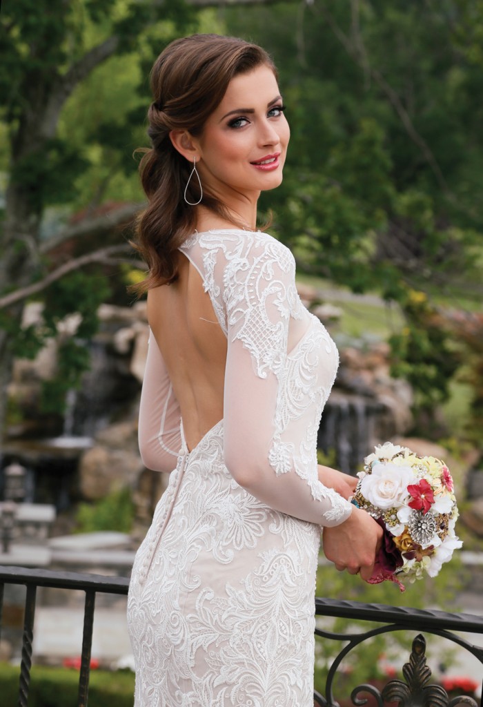 Gown: Oleg Cassini at David's Bridal (CWG670, $1,450), Forever Brooch Bouquets
