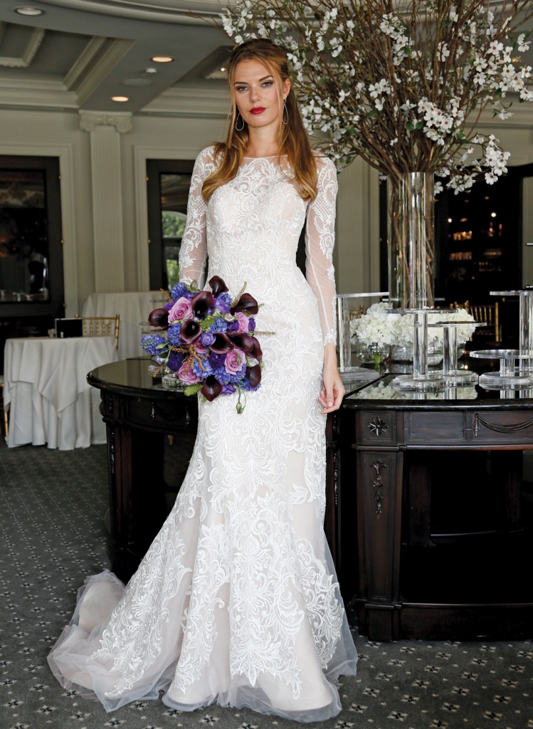 Gown: Oleg Cassini at David's Bridal (CWG 670, $1,450), Ariston Flowers