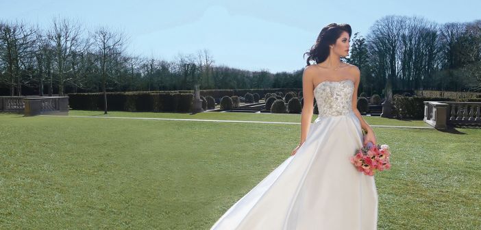 Gown: Oleg Cassini at David's Bridal (CWG791, $1,158), Ariston Flowers, Jewelry-KVO Collections