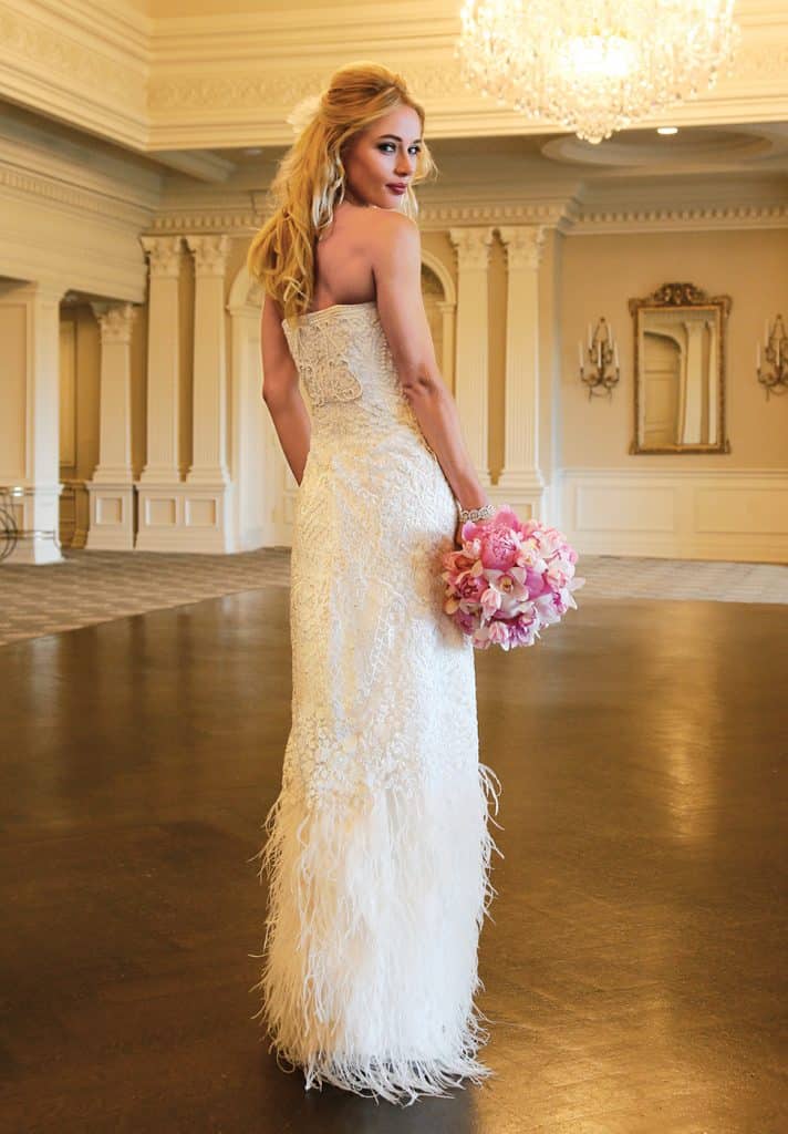 Gown-Oleg Cassini at David's Bridal, Ariston Flowers, Hair Jewelry-Sterling Hairpins, Earrings & Bracelet-David's Bridal