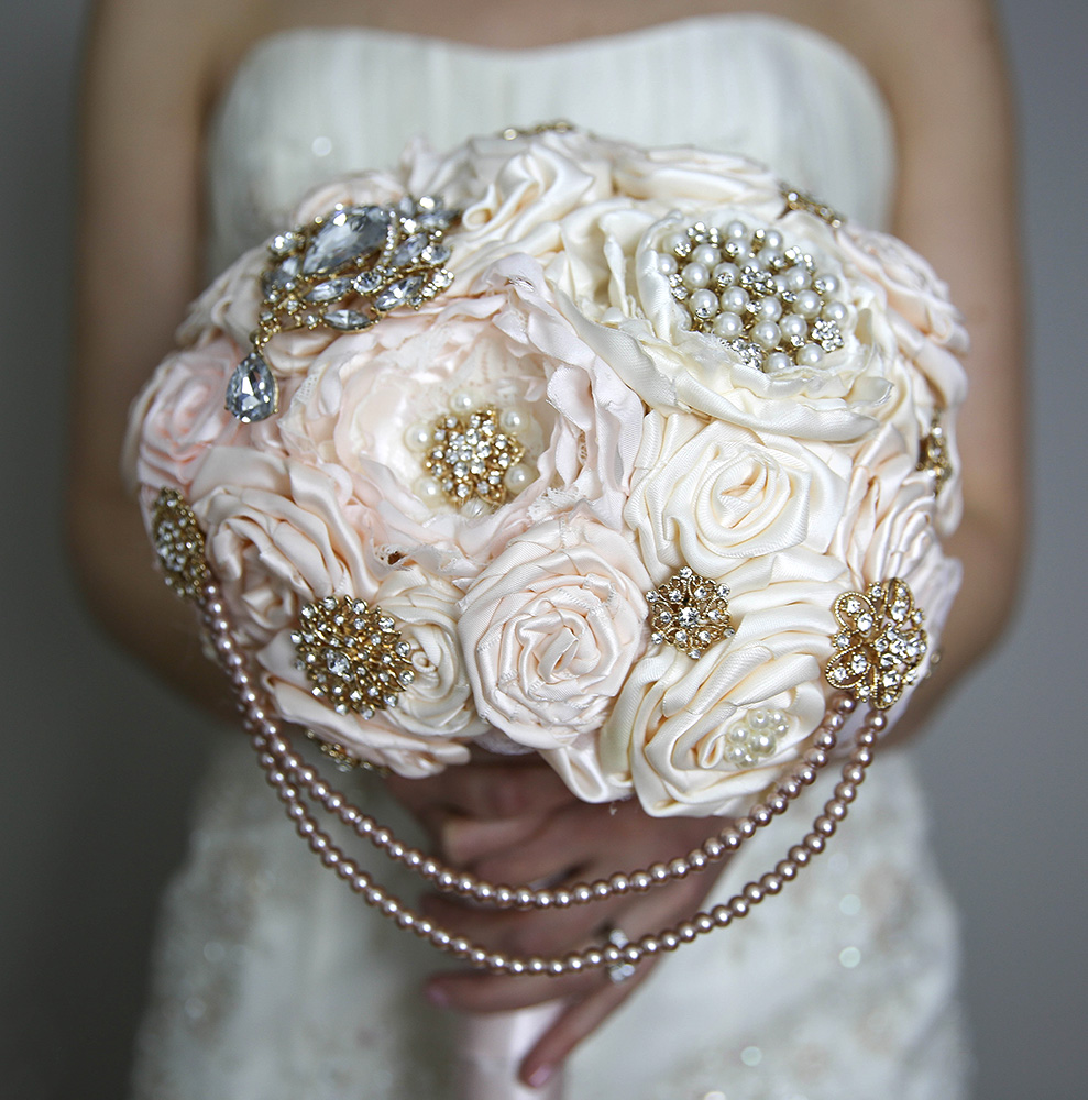 Forever Brooch Bouquets (Ruffles & Trains Photography)