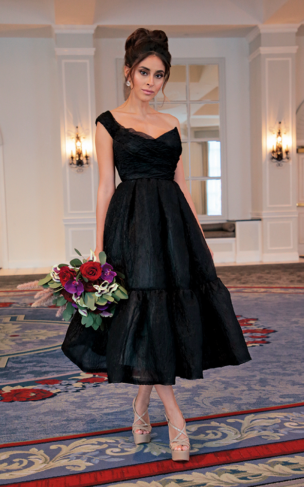 Gown: Jenny Couture. Bouquet: Douglas Koch Designs, Ltd.