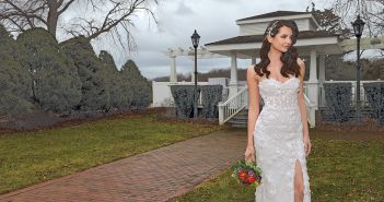 Gown: Dream Couture by Laura (Angel). Bouquet: Henry's Florist Wedding Events.